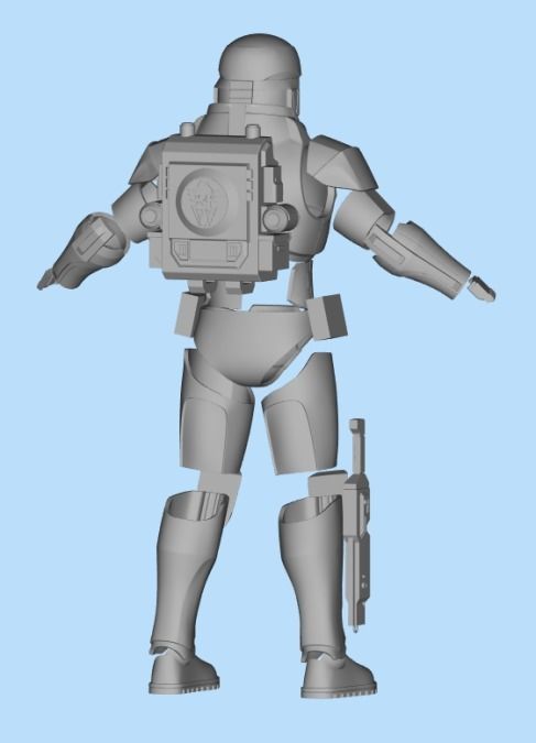 Clone Force Wrekcer One12 Scale Armor STL 3D print model_1