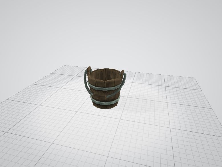 Stylized Bucket 3D model 3D model_56