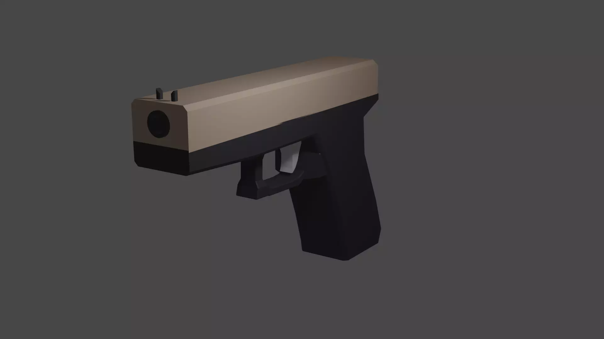 Low Poly Glock 18 Low-poly 3D model