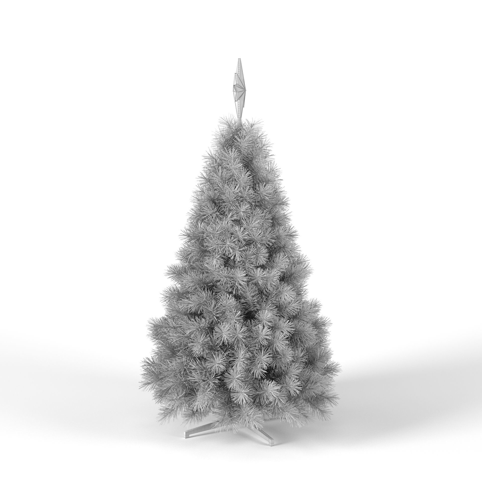 Christmas Tree with Animated Lights - Set 2 3D model_9