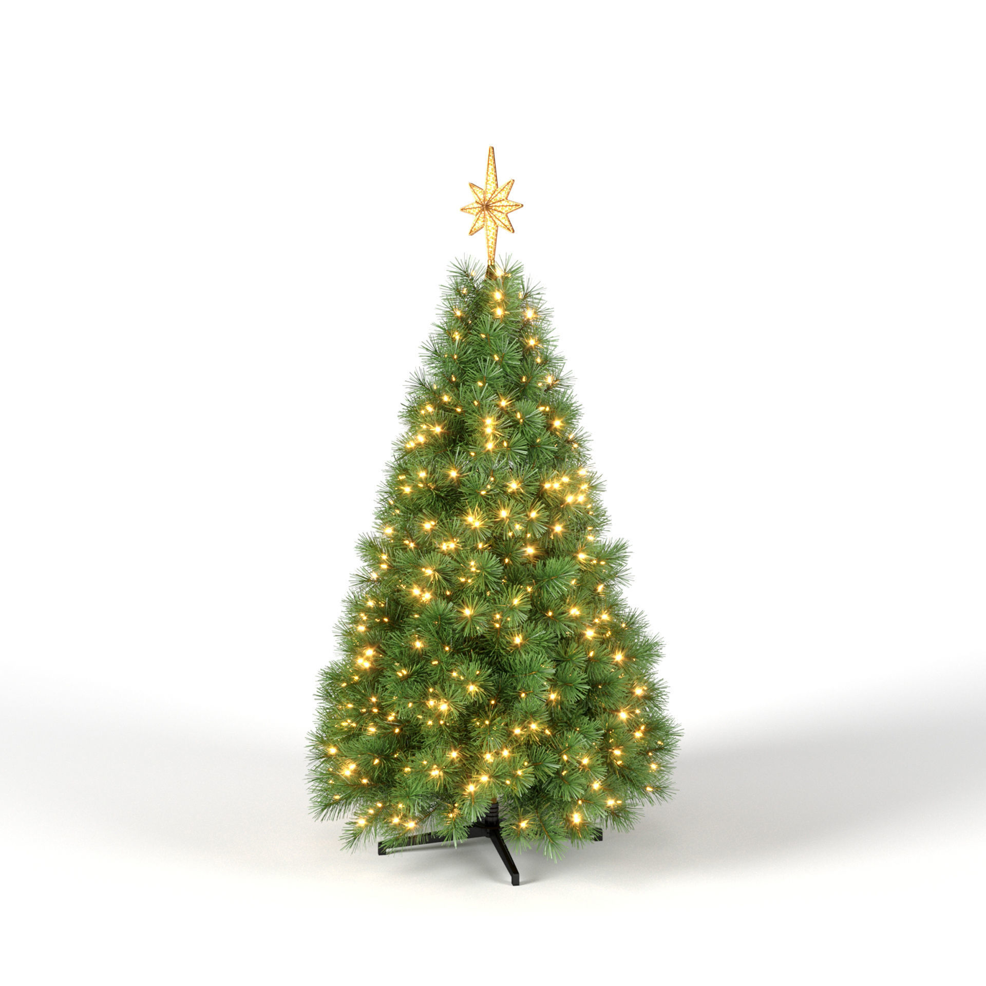 Christmas Tree with Animated Lights - Set 2 3D model_7