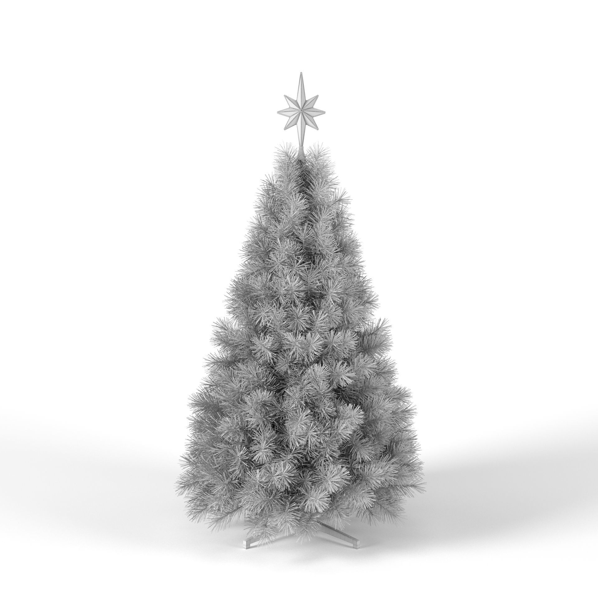 Christmas Tree with Animated Lights - Set 2 3D model_10