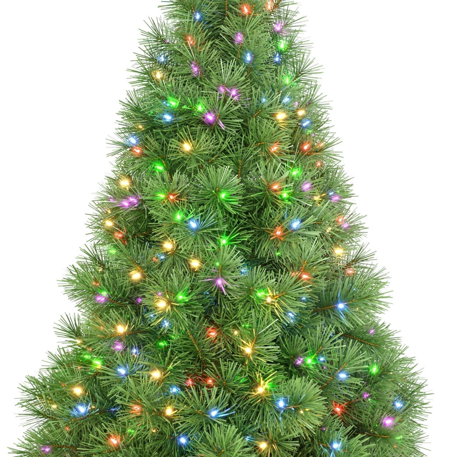 Christmas Tree with Animated Lights - Set 2 3D model_1