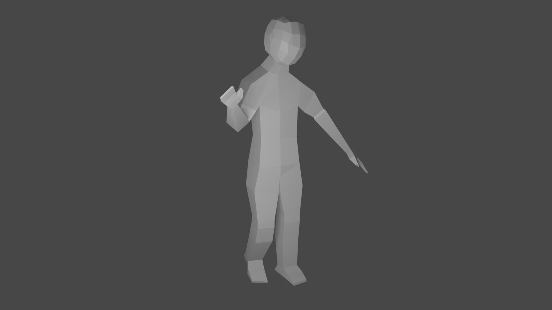 Low-Poly Rigged Character Low-poly 3D model_1