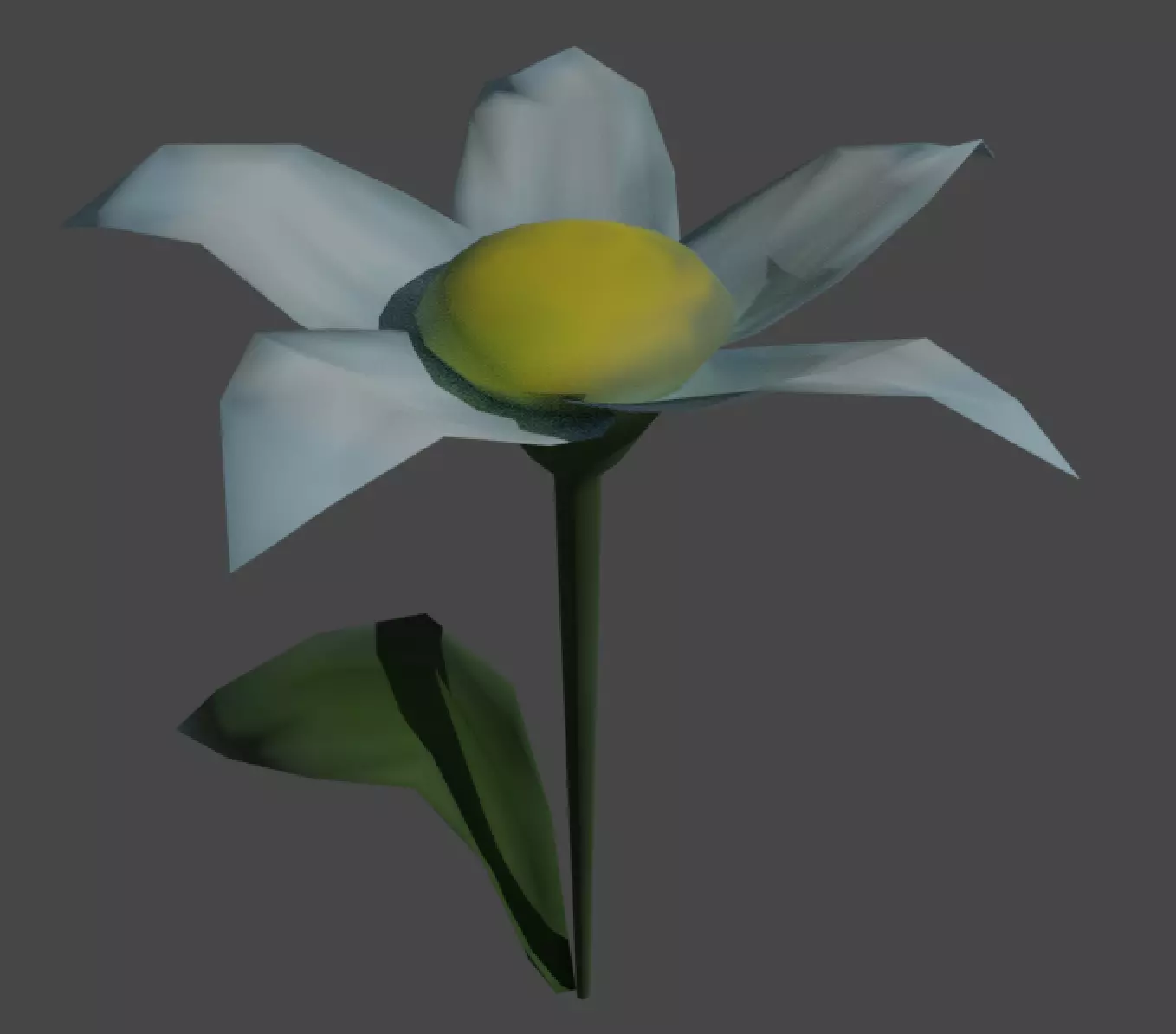 Daisy flower Free 3D model_0