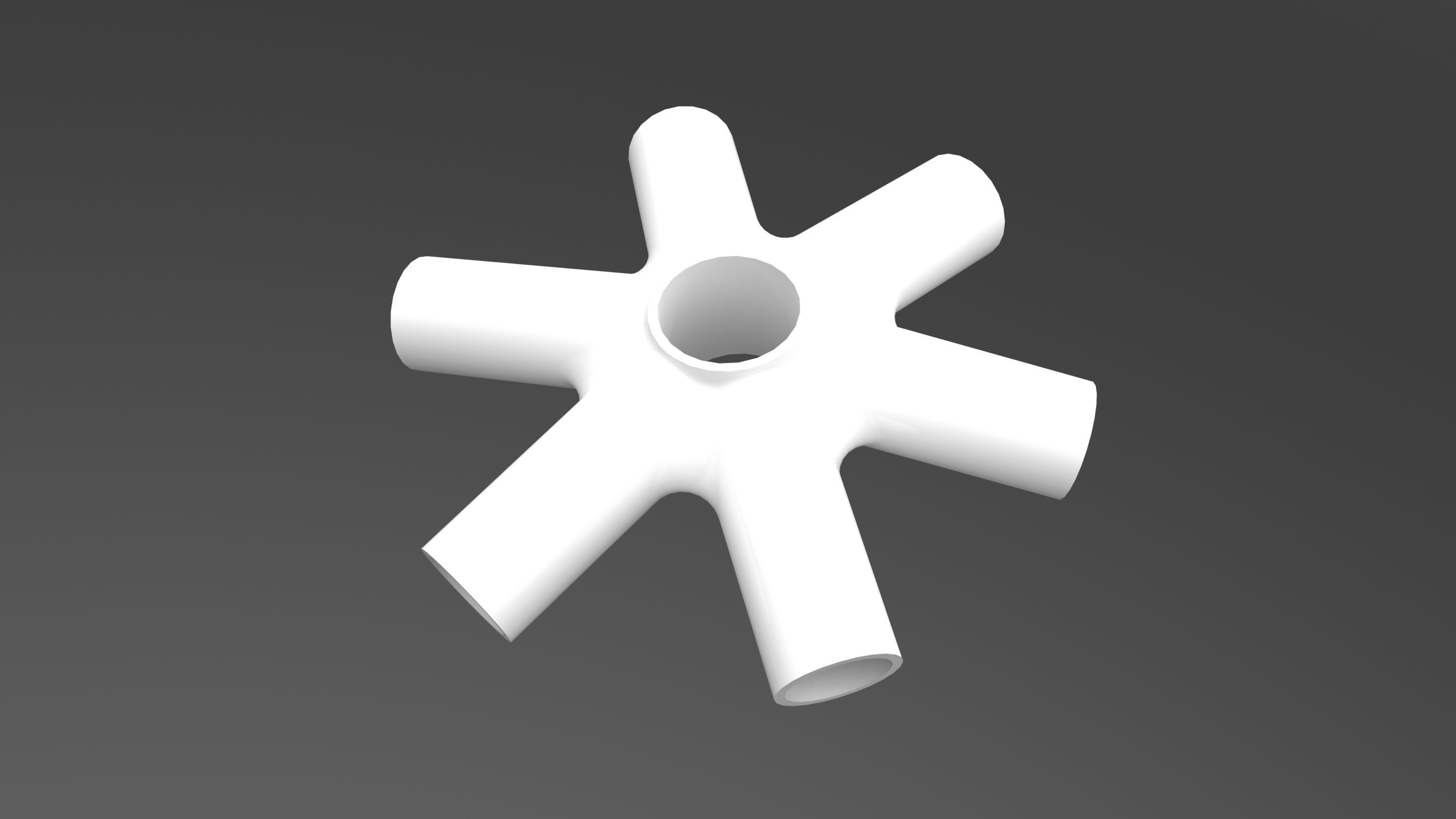 geodesic star 3D model_5