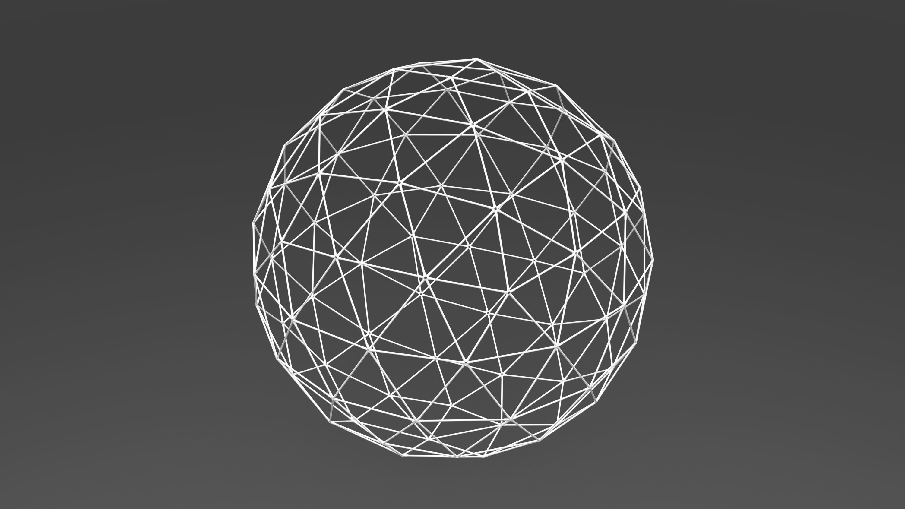 geodesic star 3D model_1