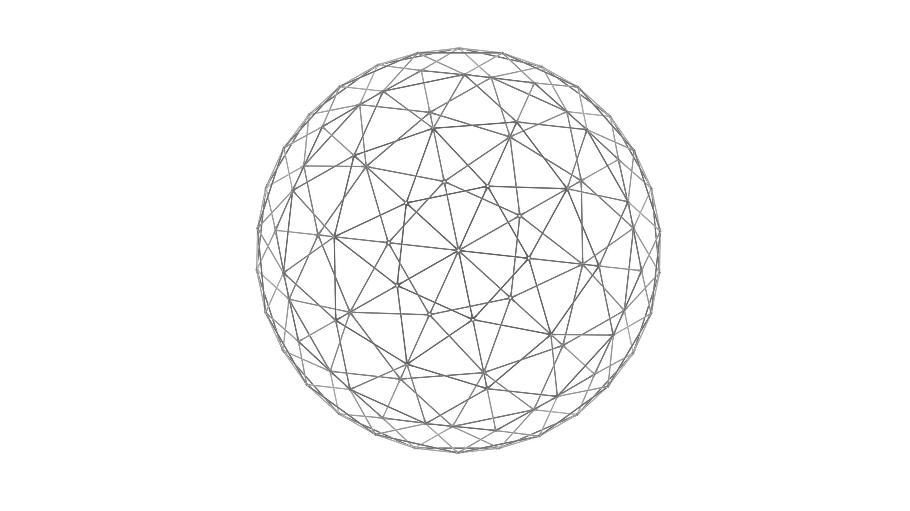 geodesic star 3D model_2
