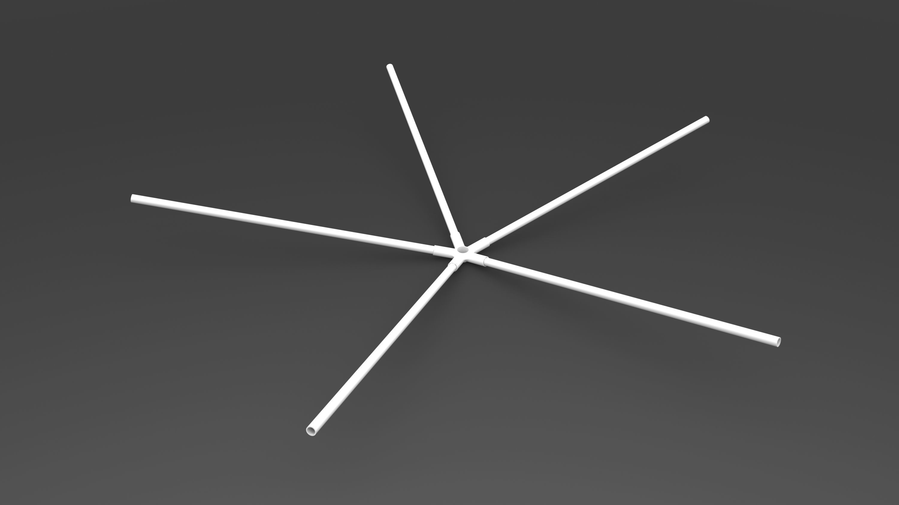 geodesic star 3D model_3