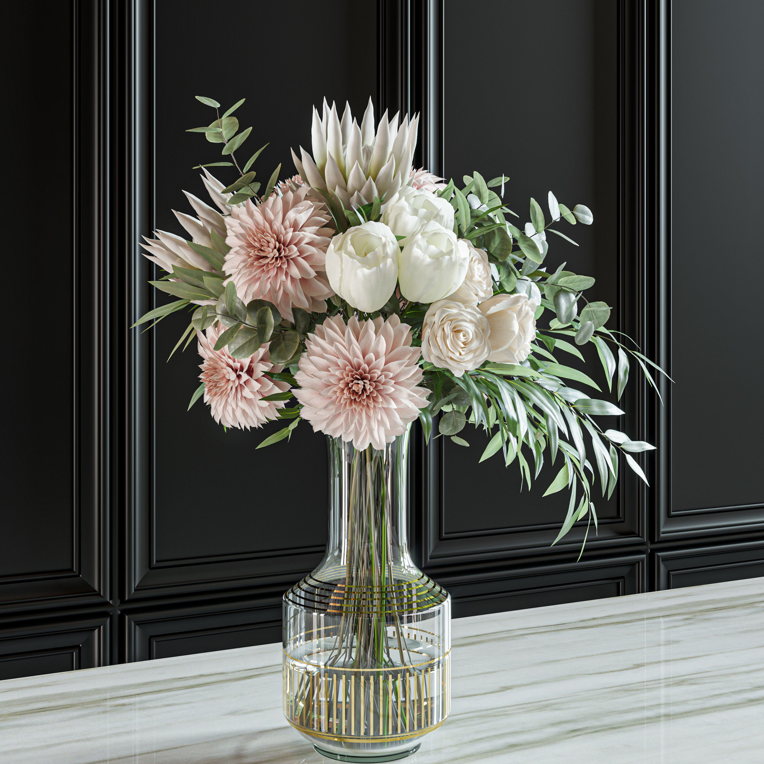 Flower Set 014 Dahlia 3D model_3