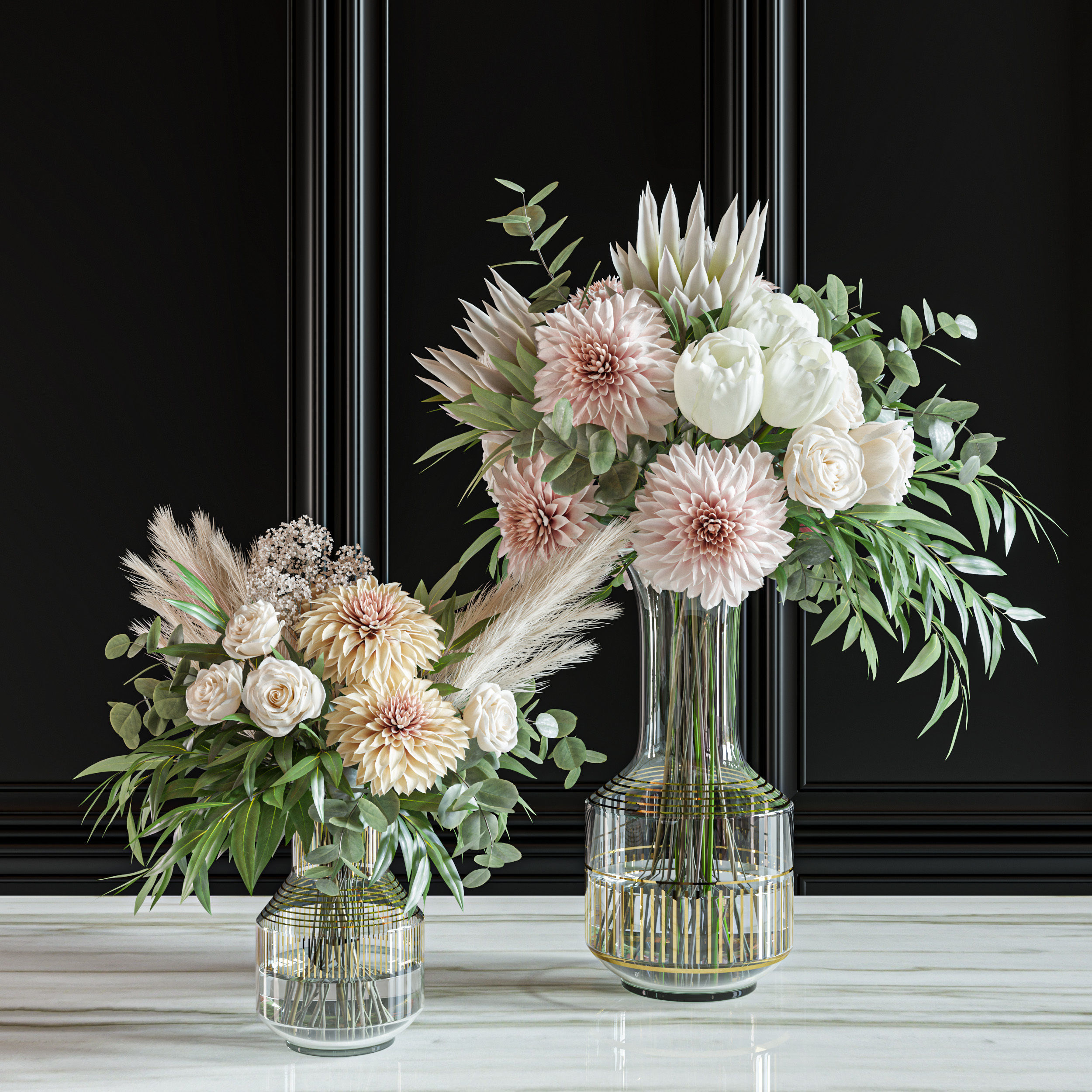 Flower Set 014 Dahlia 3D model_2