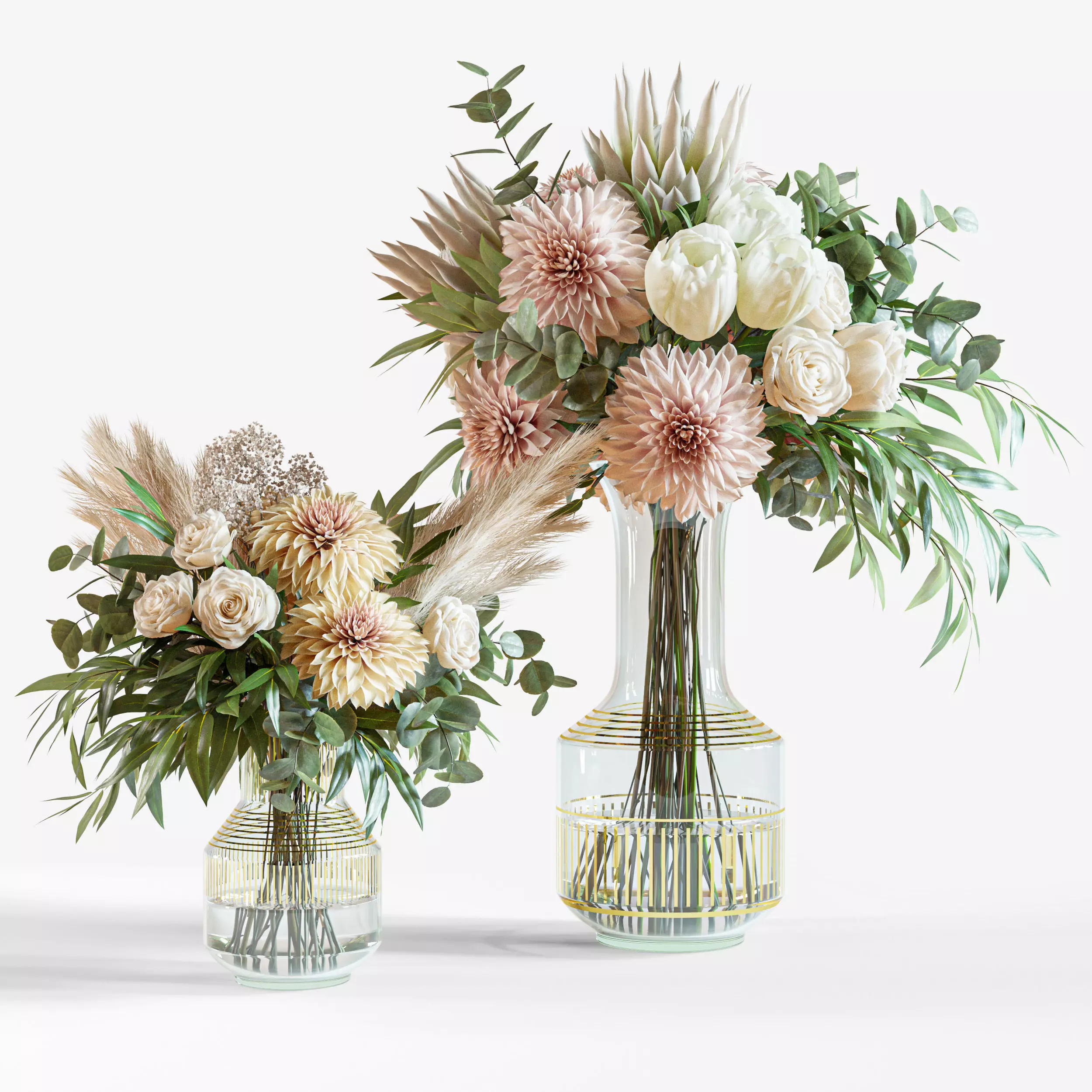 Flower Set 014 Dahlia 3D model_0
