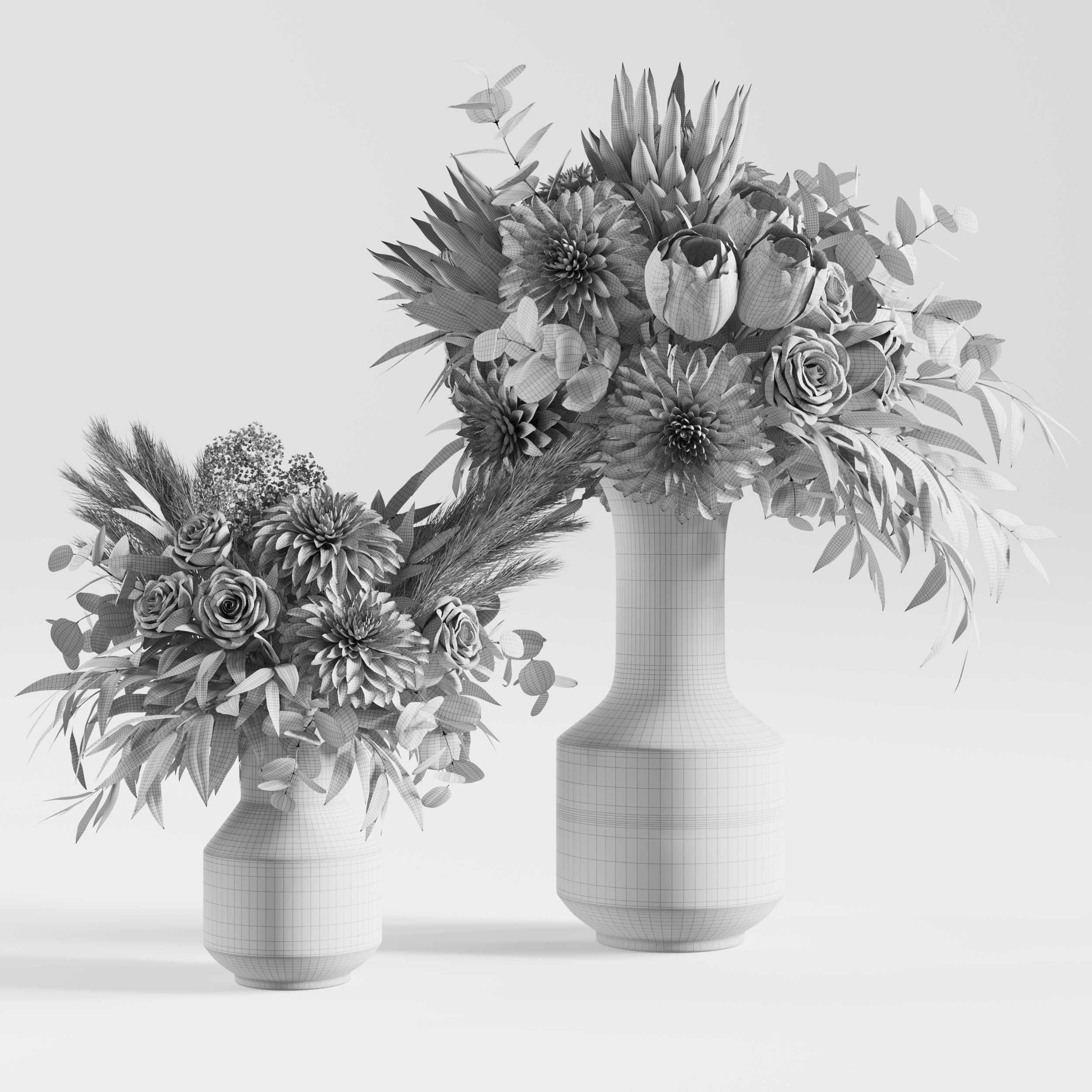 Flower Set 014 Dahlia 3D model_5