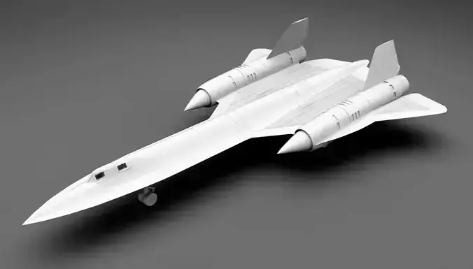 SR 71 Blackbird Scale model    3D print model