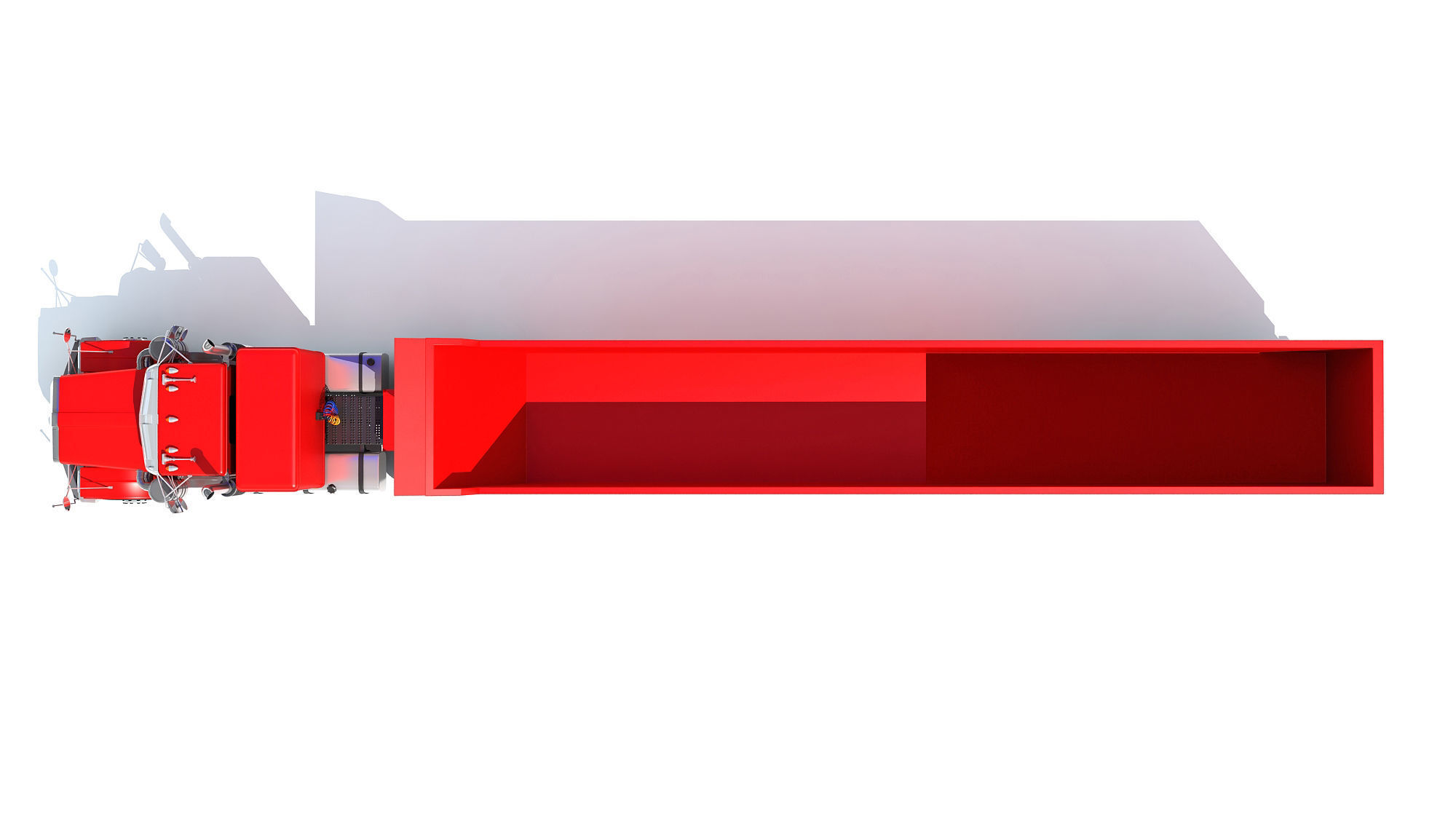 Truck with Tipper Trailer 3D model_10