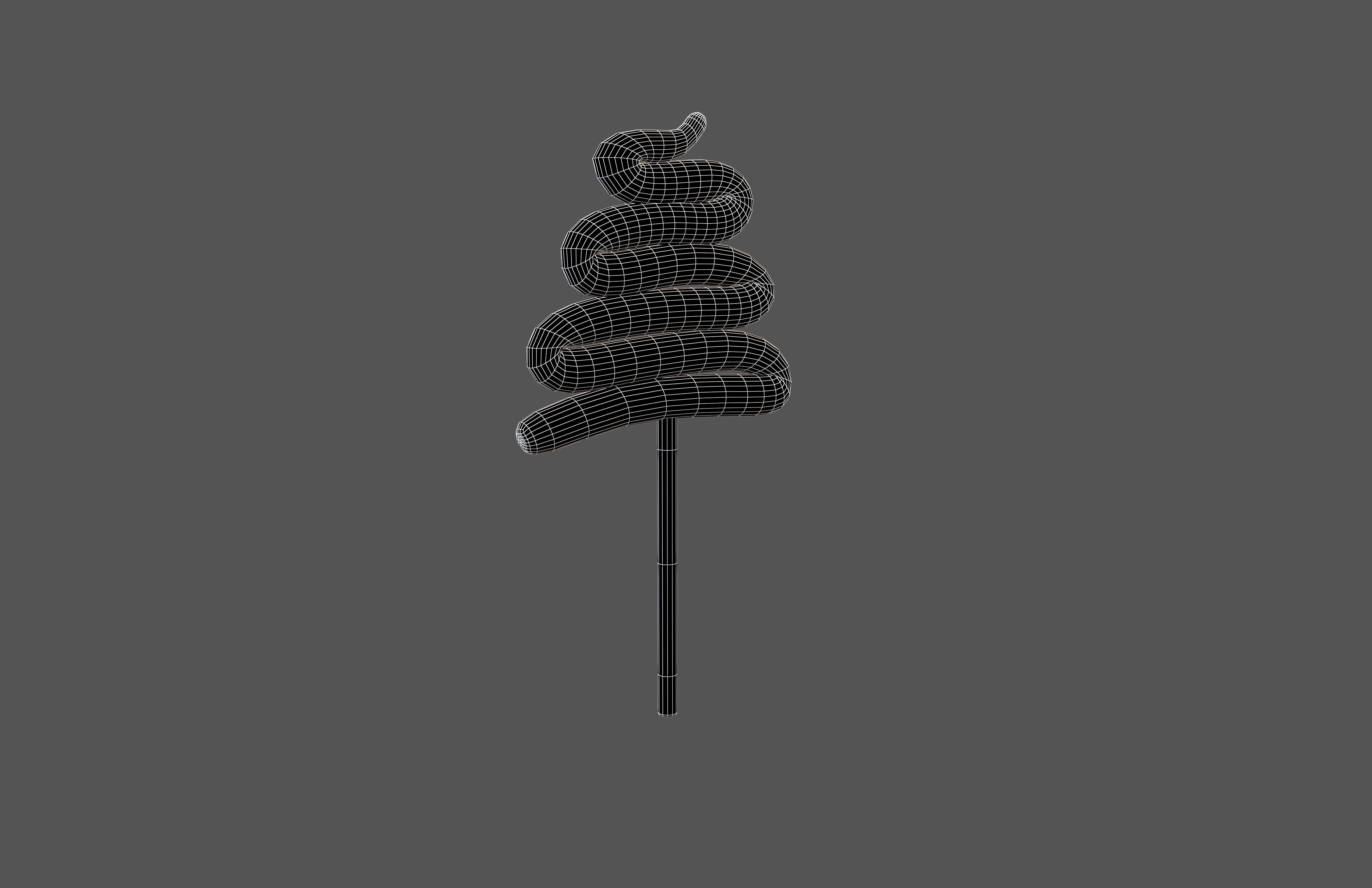 Christmas Lollipop v1 001 Low-poly 3D model_5