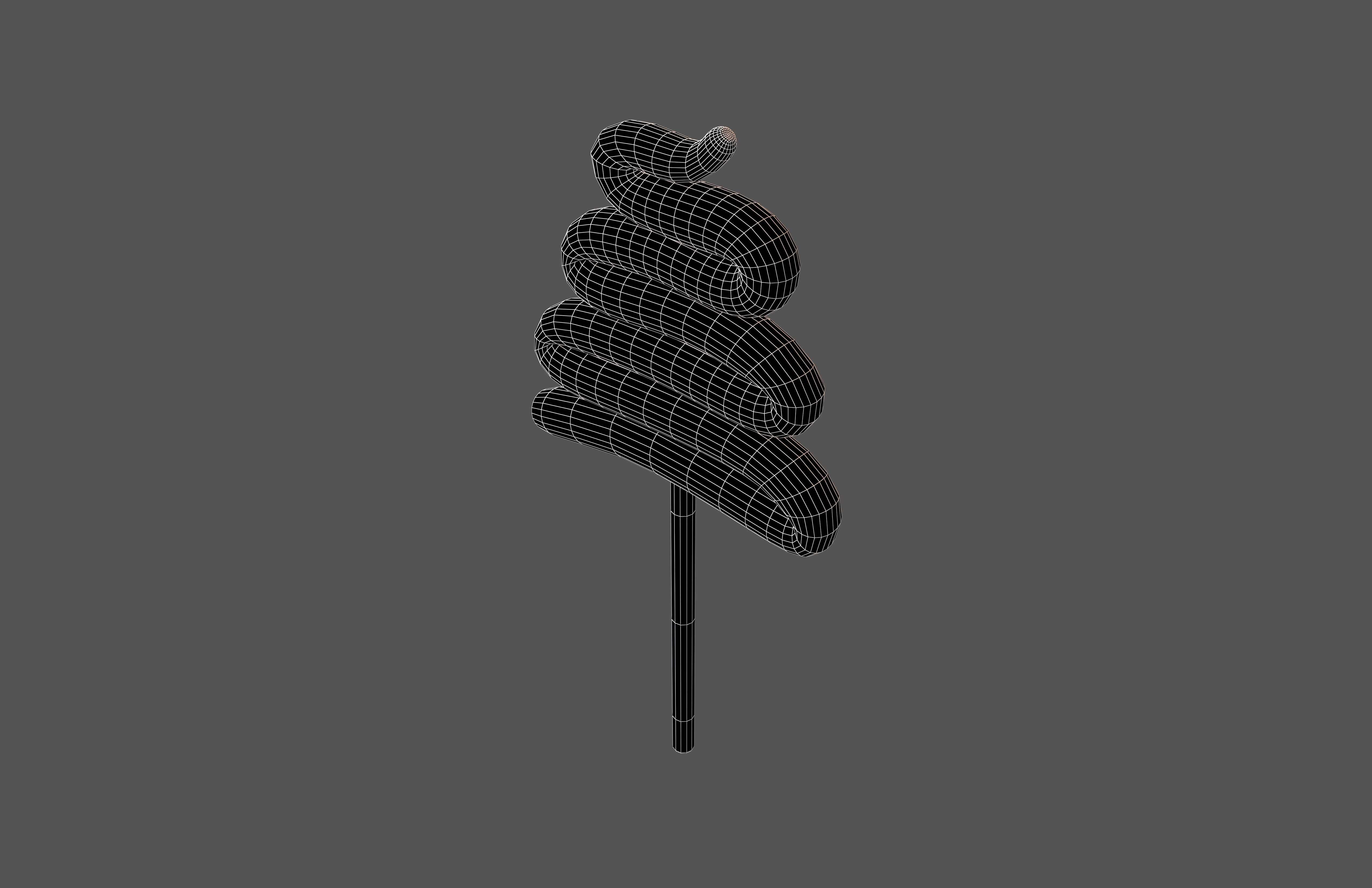 Christmas Lollipop v1 001 Low-poly 3D model_6