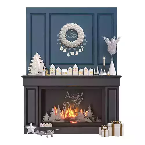 Christmas decorative set 2022 3D model
