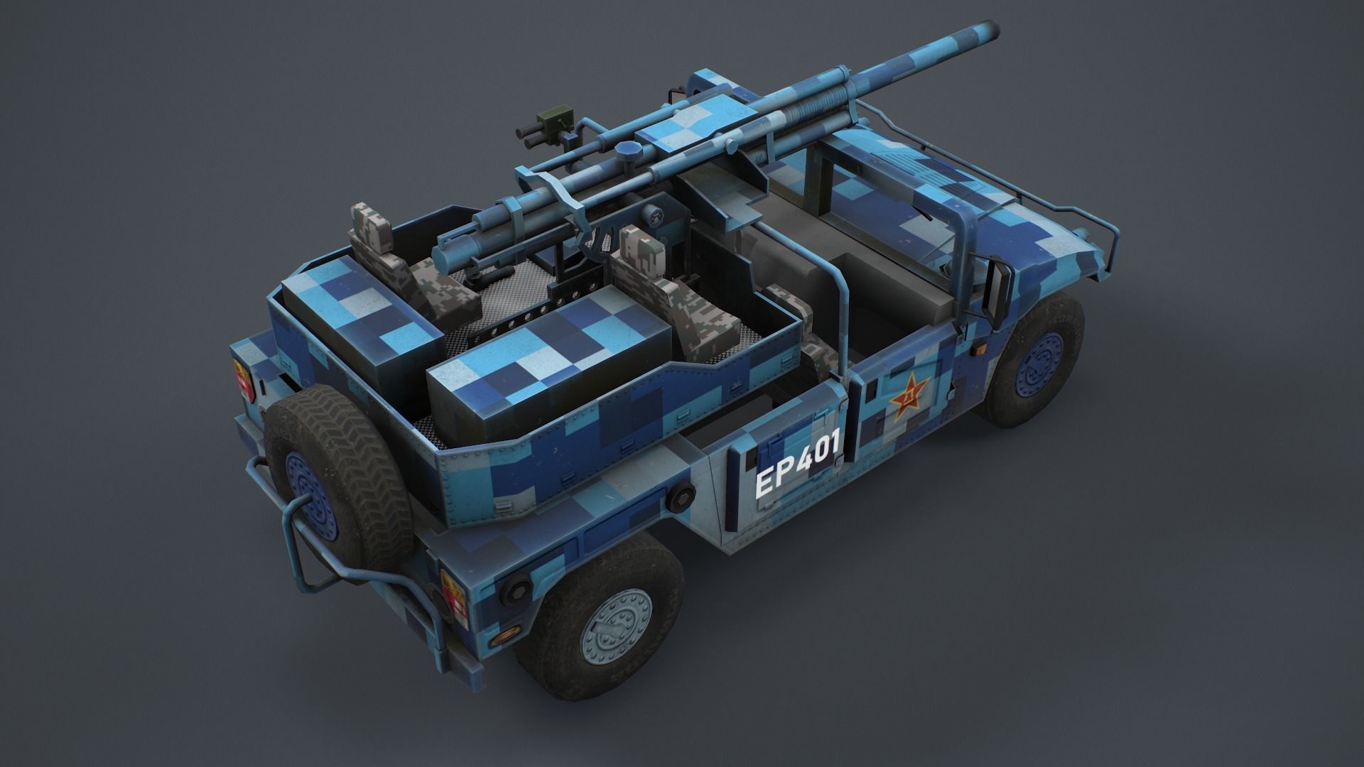 PCP-001 Mortar 82mm Low-poly 3D model_11