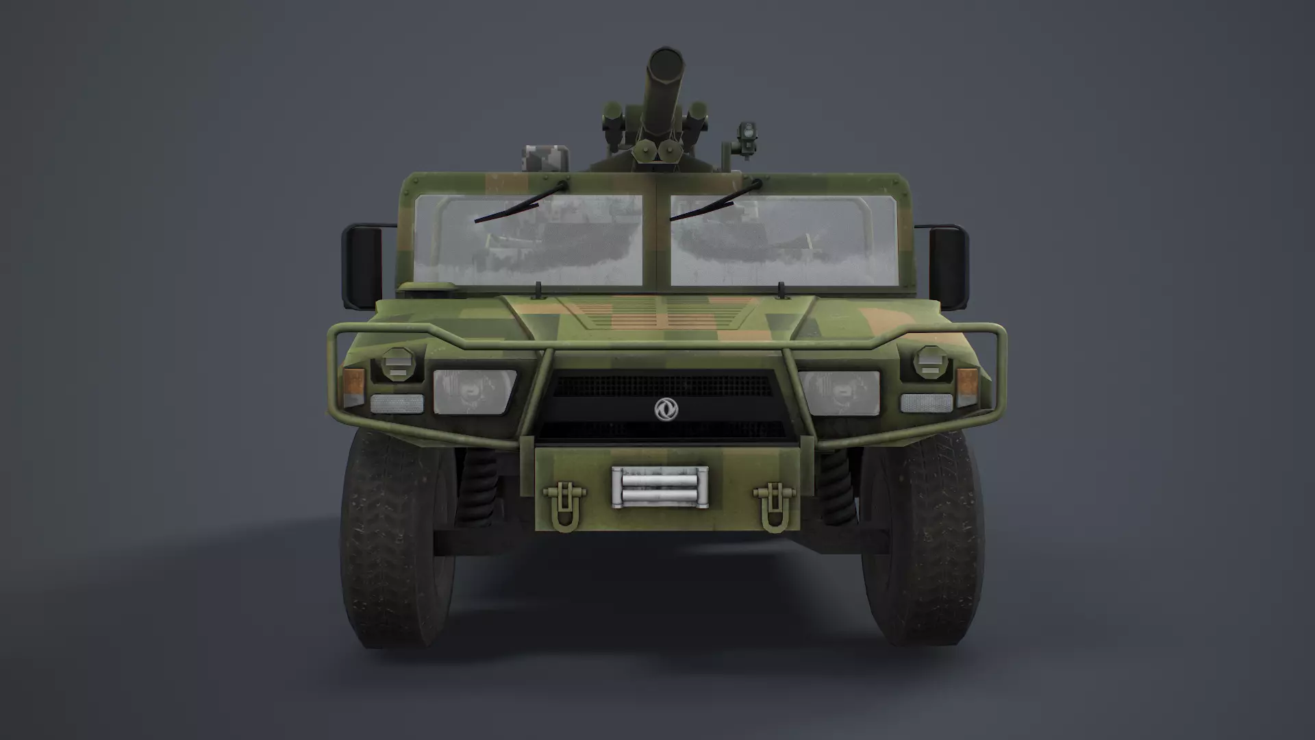 PCP-001 Mortar 82mm Low-poly 3D model_0