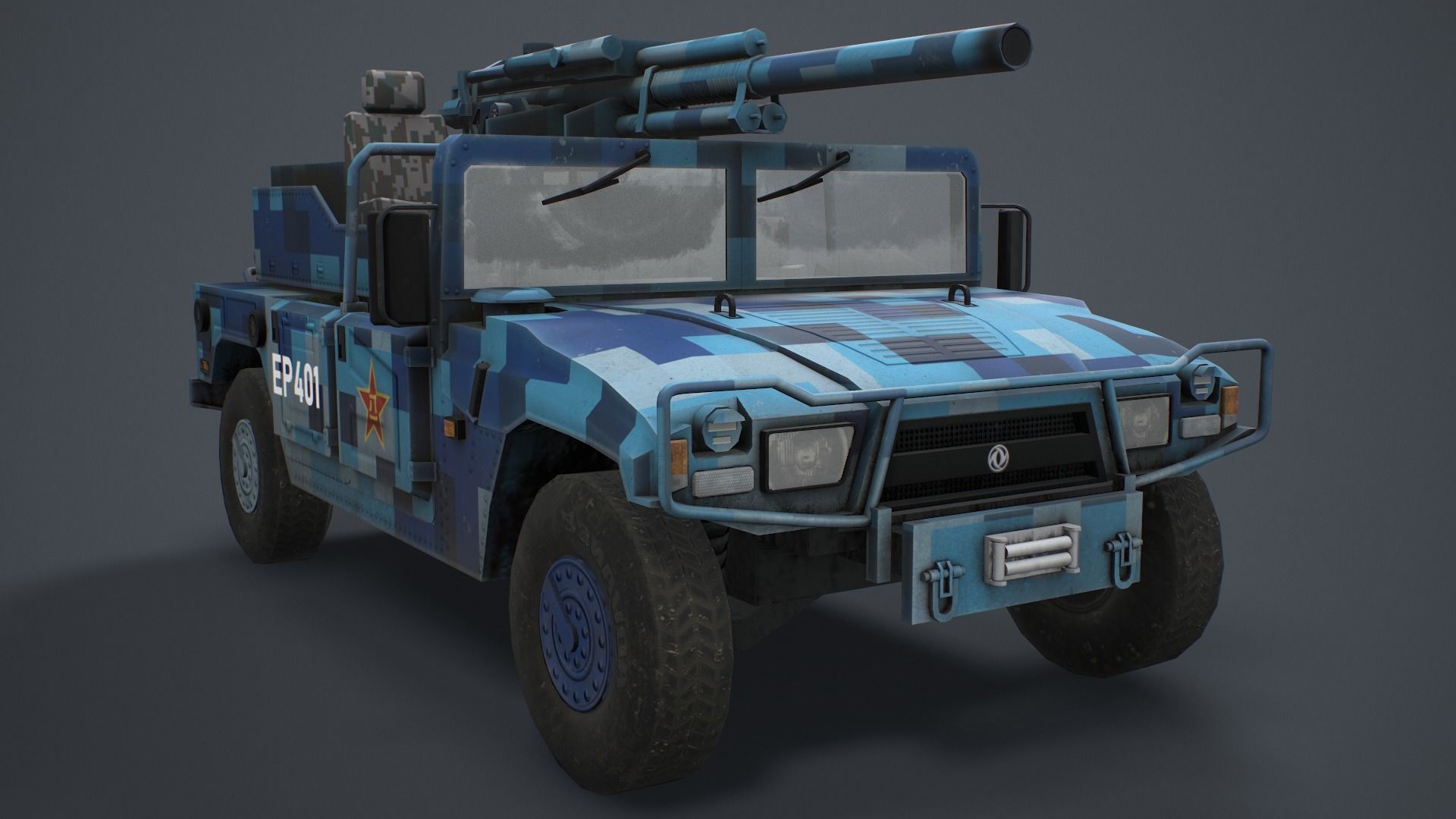 PCP-001 Mortar 82mm Low-poly 3D model_12