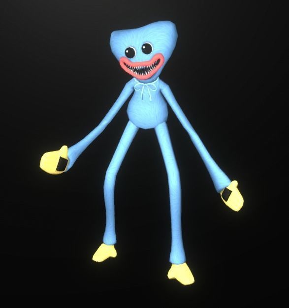 Huggy Wuggy - Poppy Playtime Game Ready Low-poly 3D model_7