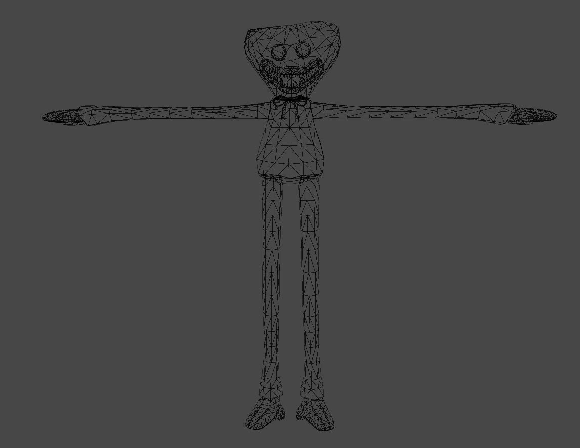 Huggy Wuggy - Poppy Playtime Game Ready Low-poly 3D model_4