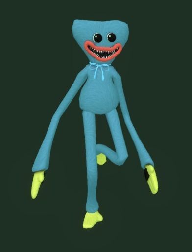 Huggy Wuggy - Poppy Playtime Game Ready Low-poly 3D model_6