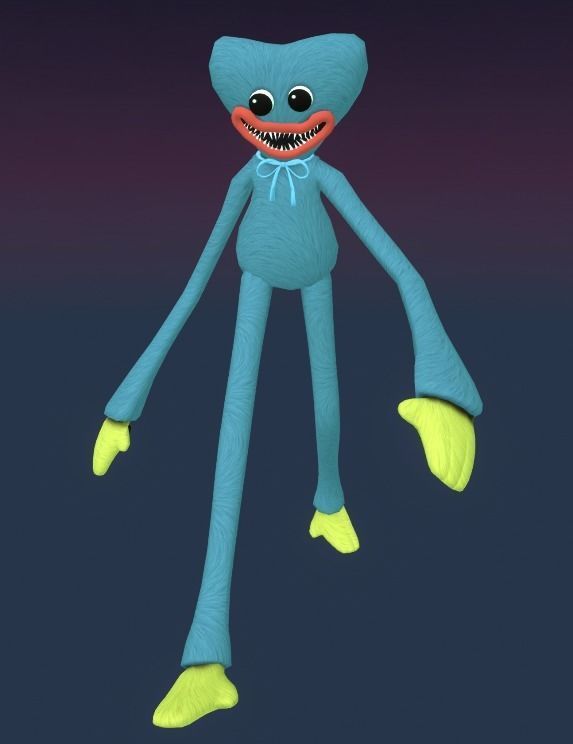 Huggy Wuggy - Poppy Playtime Game Ready Low-poly 3D model_5