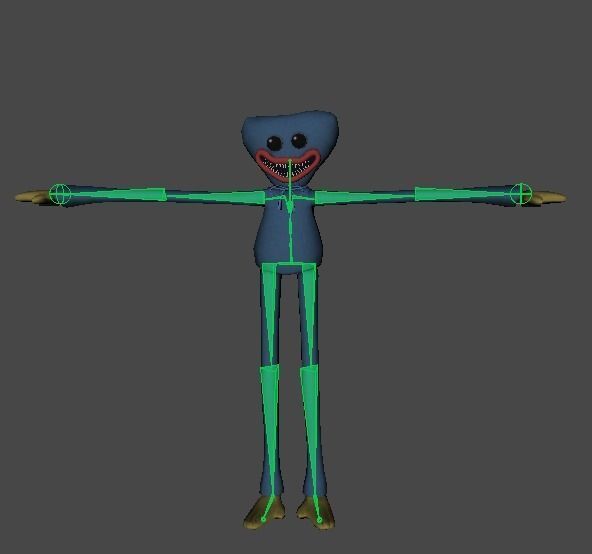 Huggy Wuggy - Poppy Playtime Game Ready Low-poly 3D model_2