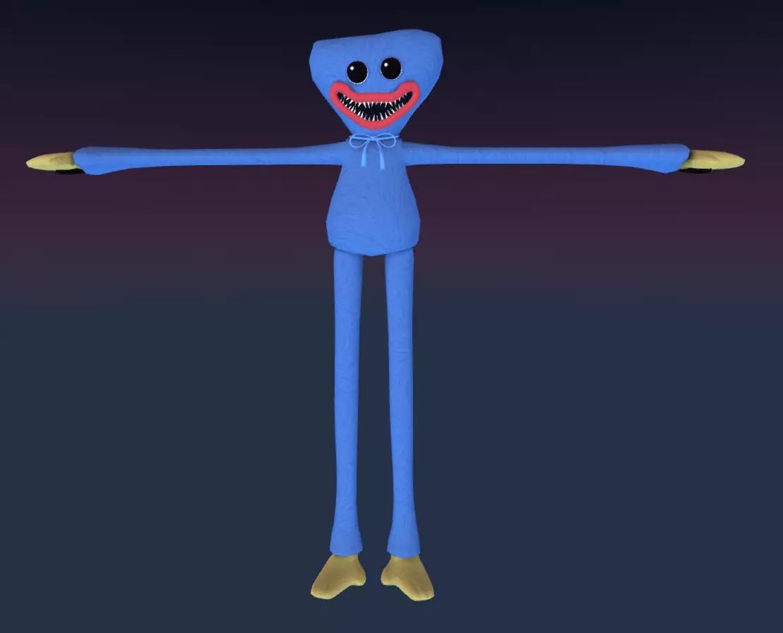 Huggy Wuggy - Poppy Playtime Game Ready Low-poly 3D model_0