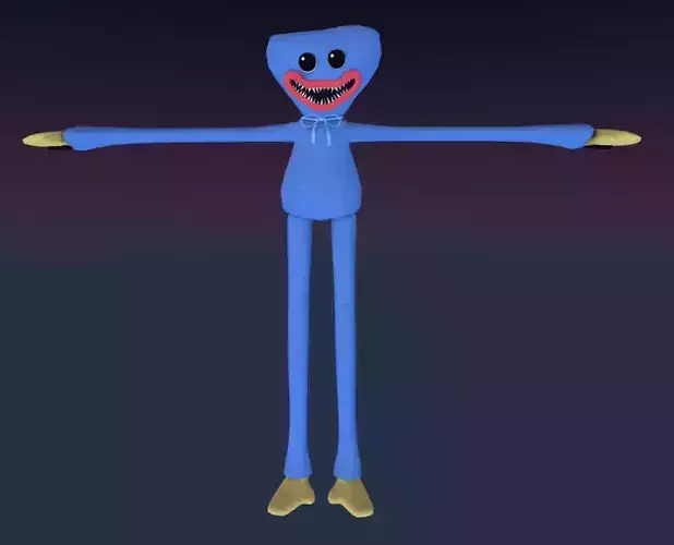 Huggy Wuggy - Poppy Playtime Game Ready Low-poly 3D model
