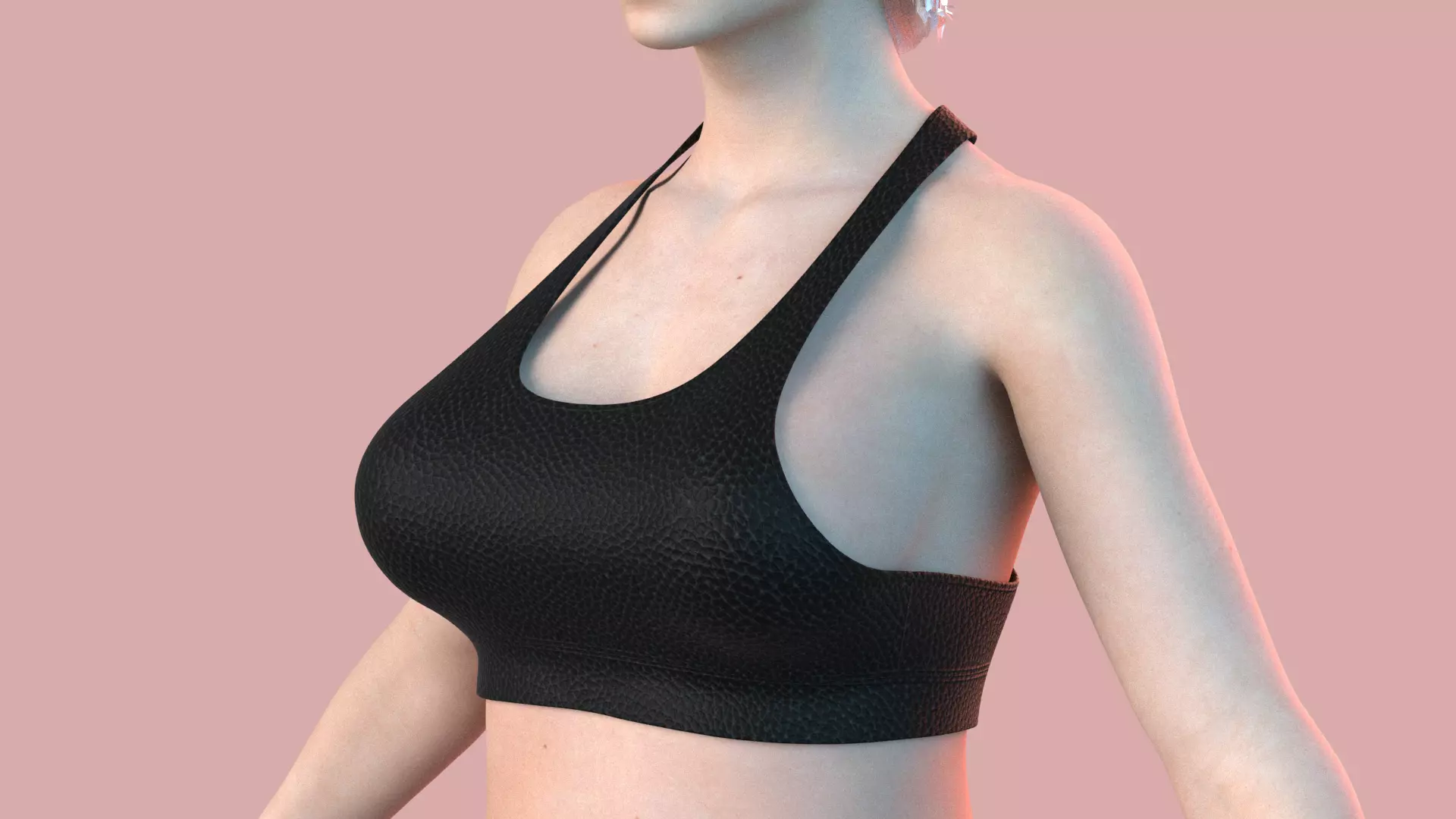 Sporty Classic BRA for Women Free low-poly 3D model