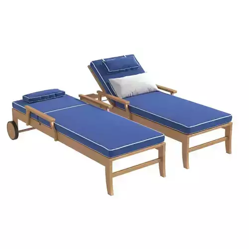 Country Casual Teak Seneca chaise sun lounger