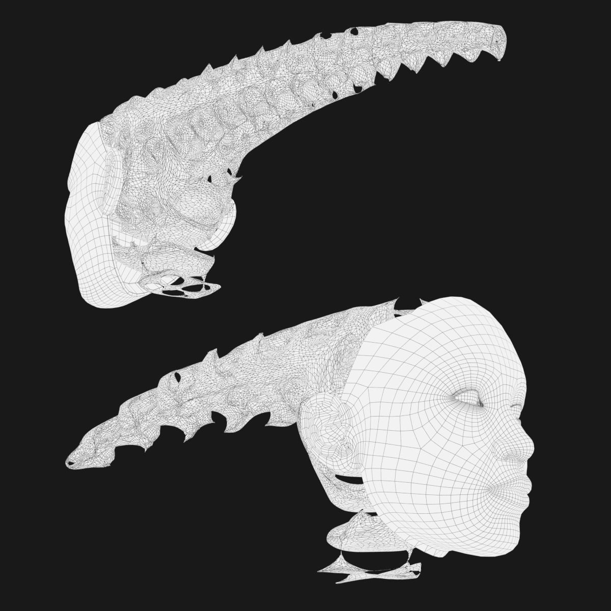 Gyroid Skull 3D model_19