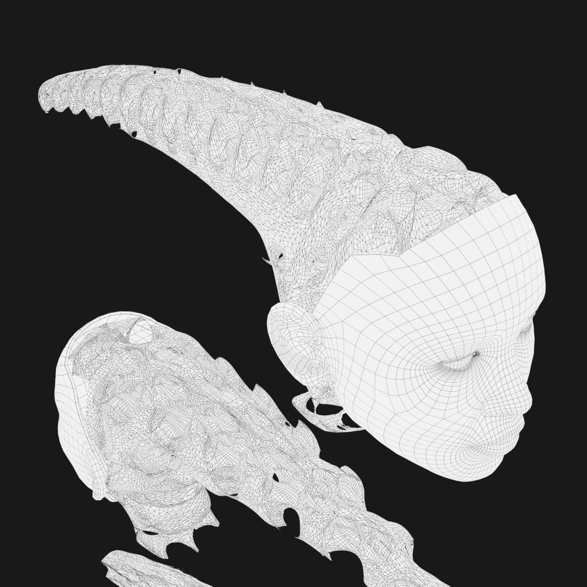 Gyroid Skull 3D model_15