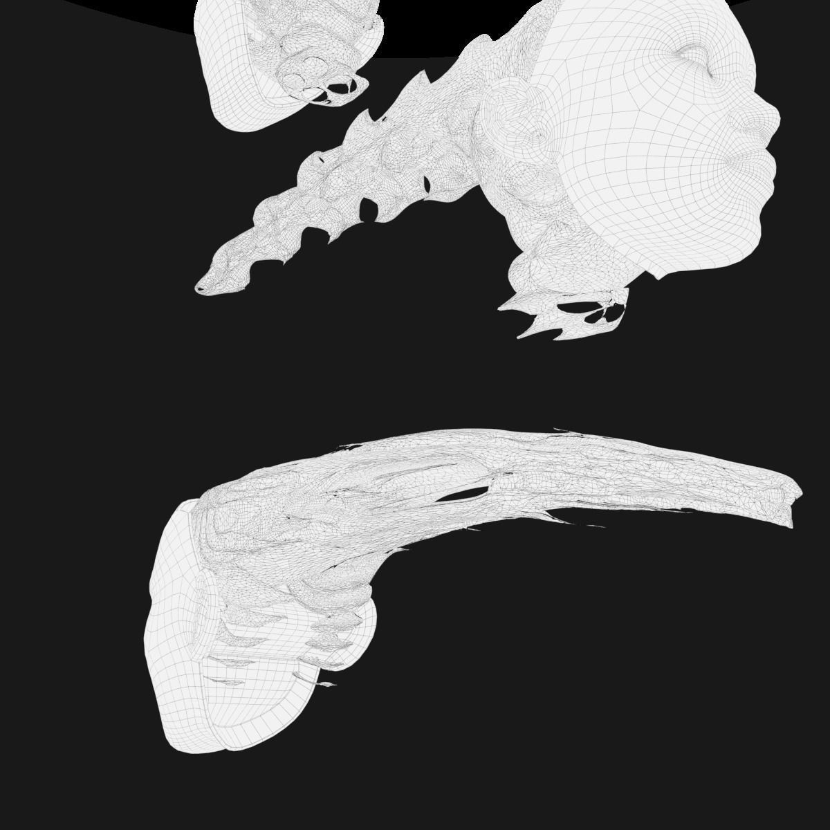Gyroid Skull 3D model_10