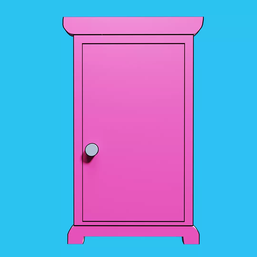 Anywhere Door and Bamboo Copter Low-poly 3D model_0