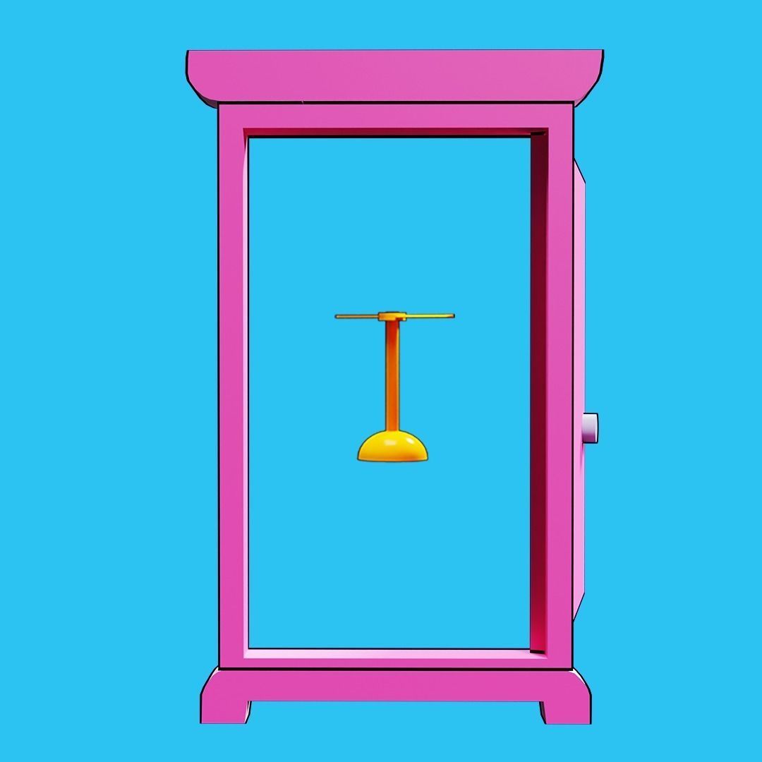 Anywhere Door and Bamboo Copter Low-poly 3D model_1