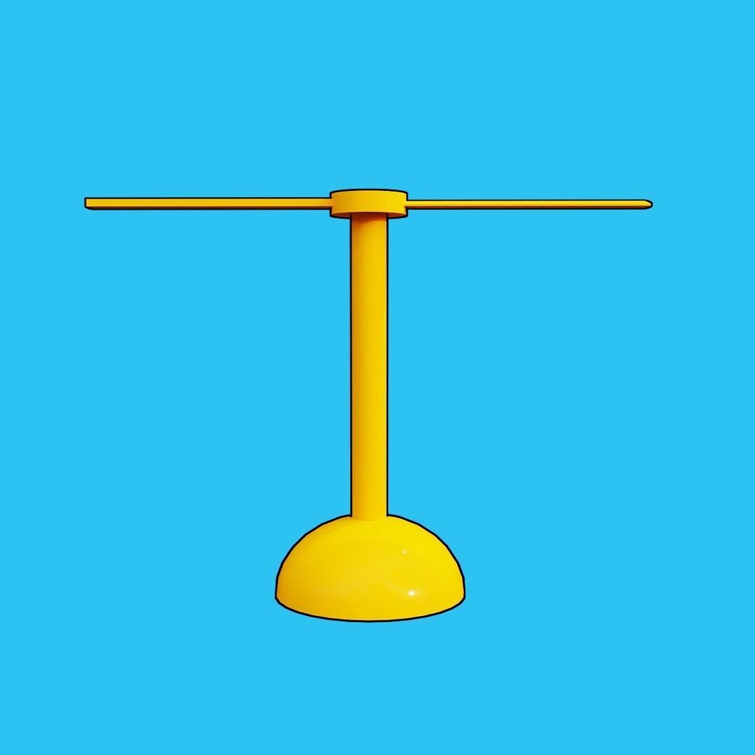 Anywhere Door and Bamboo Copter Low-poly 3D model_3