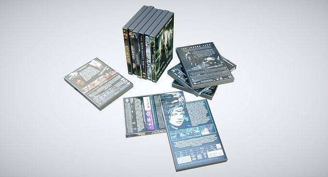 3D model DVD Boxes VR / AR / low-poly | CGTrader