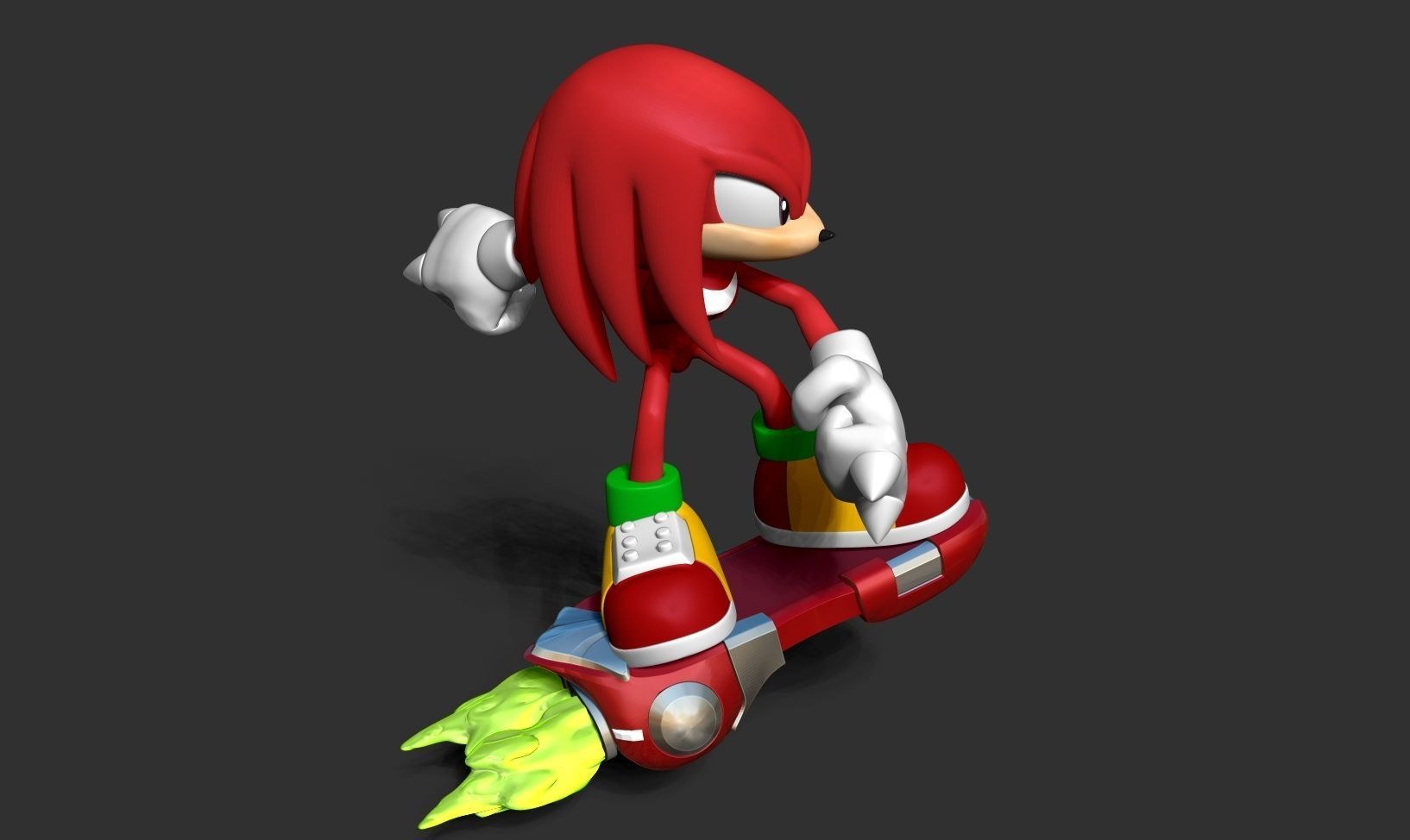 Knuckles - Sonic the Hedgehog 2 Fanart 3D print model_14