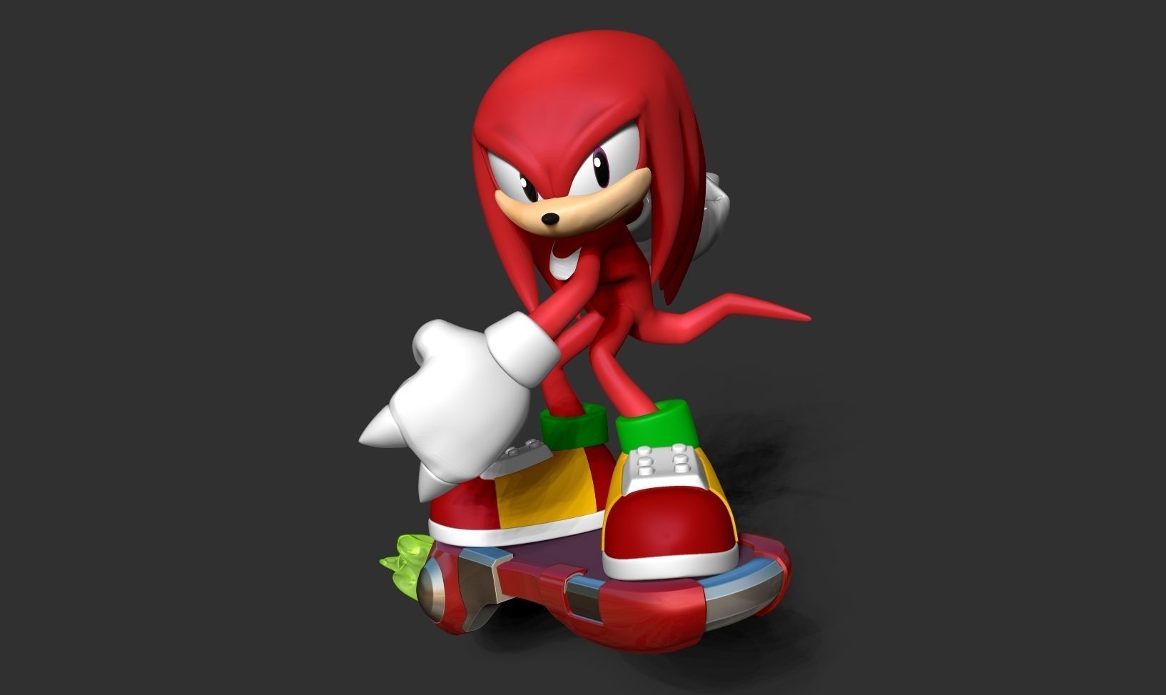 Knuckles - Sonic the Hedgehog 2 Fanart 3D print model_16