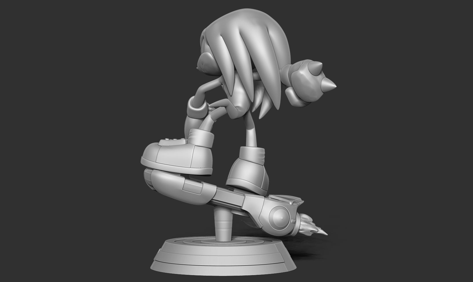 Knuckles - Sonic the Hedgehog 2 Fanart 3D print model_19