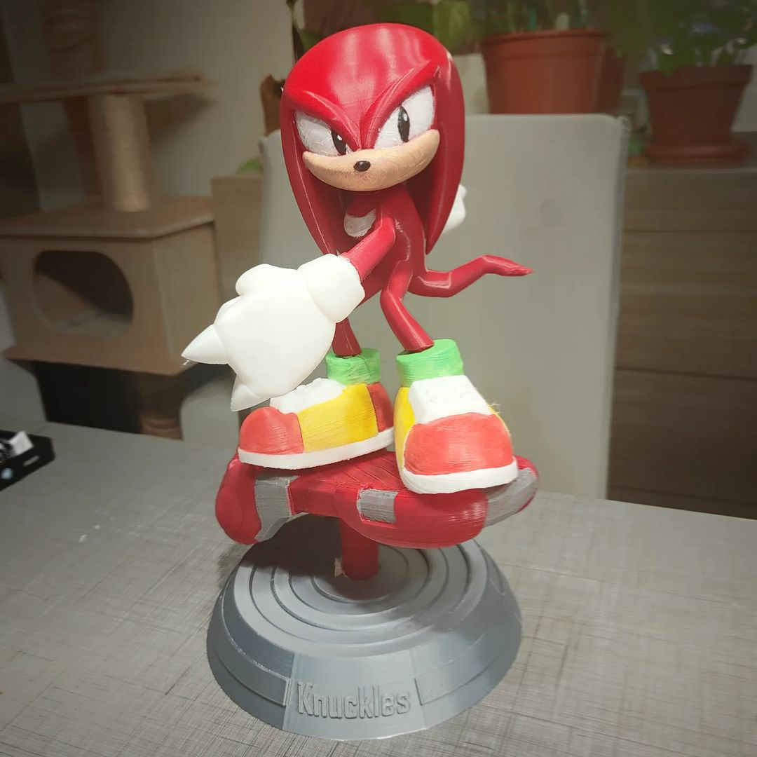 Knuckles - Sonic the Hedgehog 2 Fanart 3D print model_5