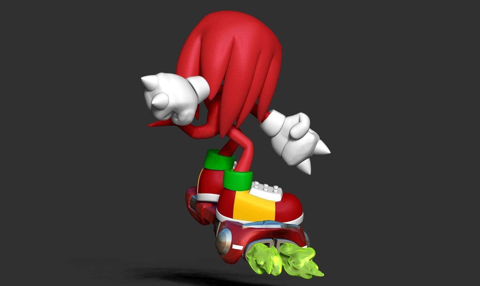 Knuckles - Sonic the Hedgehog 2 Fanart 3D print model_18