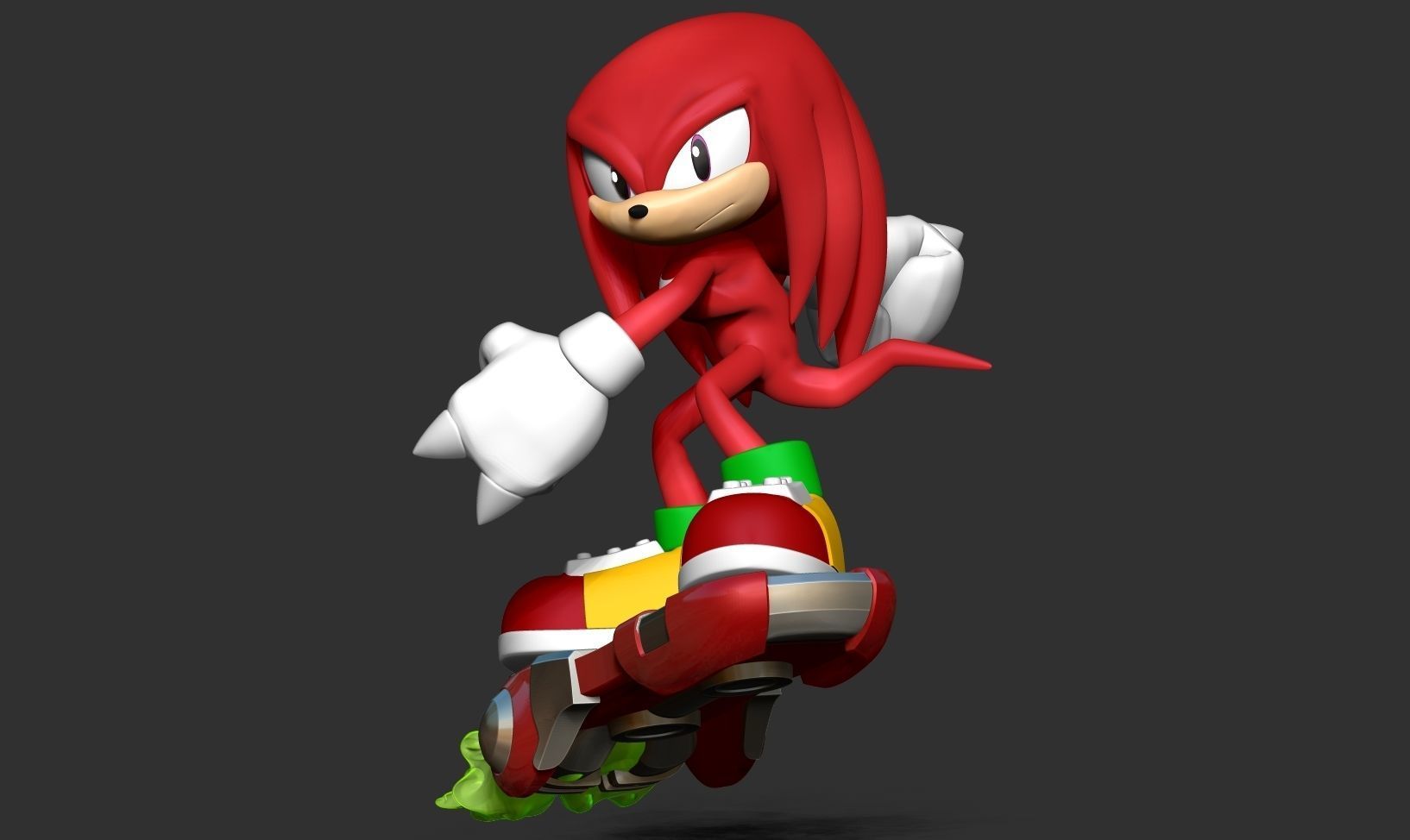 Knuckles - Sonic the Hedgehog 2 Fanart 3D print model_8