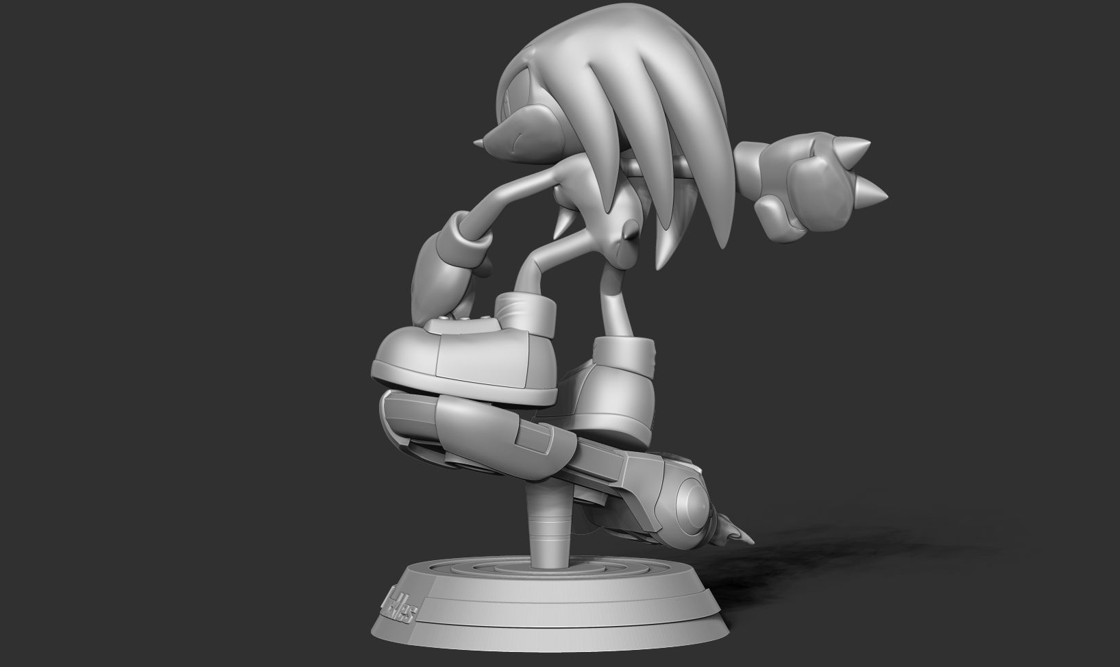 Knuckles - Sonic the Hedgehog 2 Fanart 3D print model_11