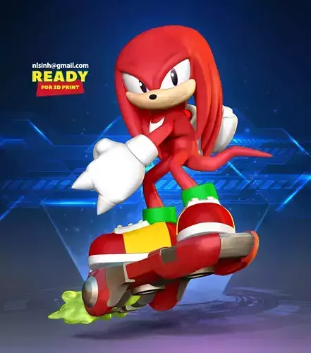 Knuckles - Sonic the Hedgehog 2 Fanart 3D print model