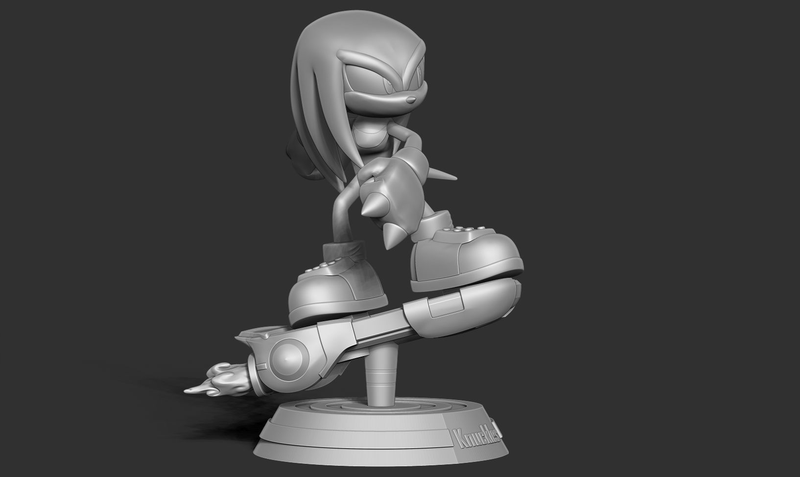 Knuckles - Sonic the Hedgehog 2 Fanart 3D print model_13